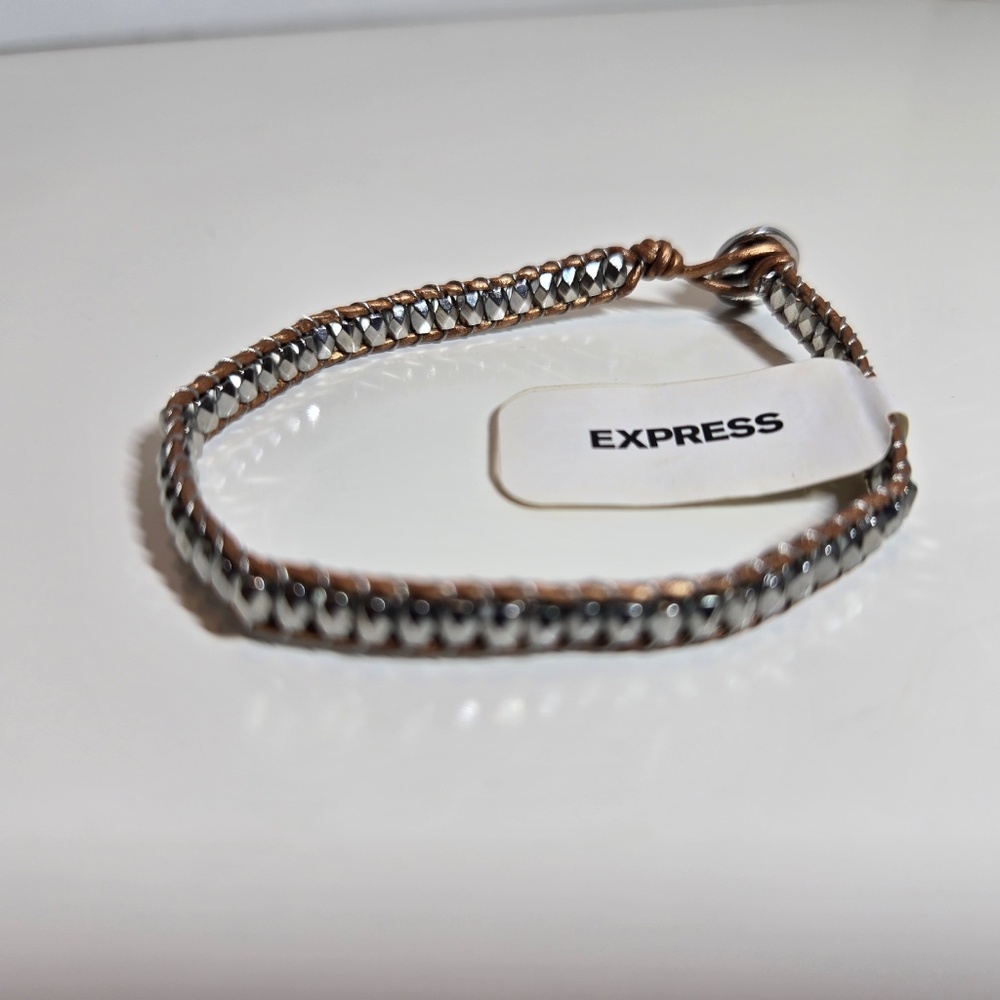 3PK Express Metallic Beaded Wrap Bracelet NWT - Picture 3 of 8